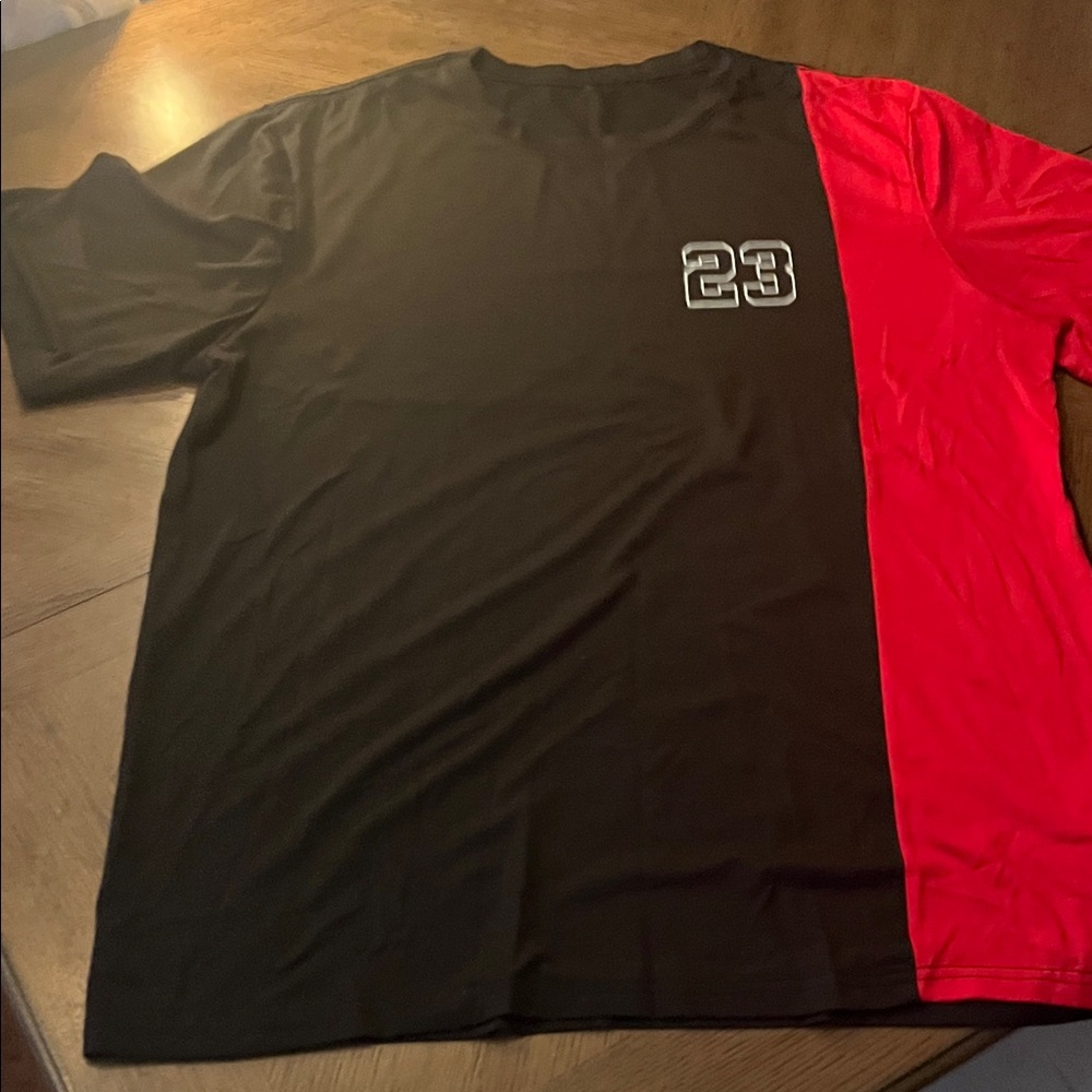 Black and Red Mens 23 Ahirt